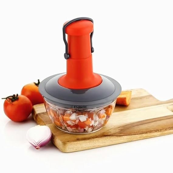 GharNeeds™ Premium Manual Push-Press Vegetable & Fruit Chopper
