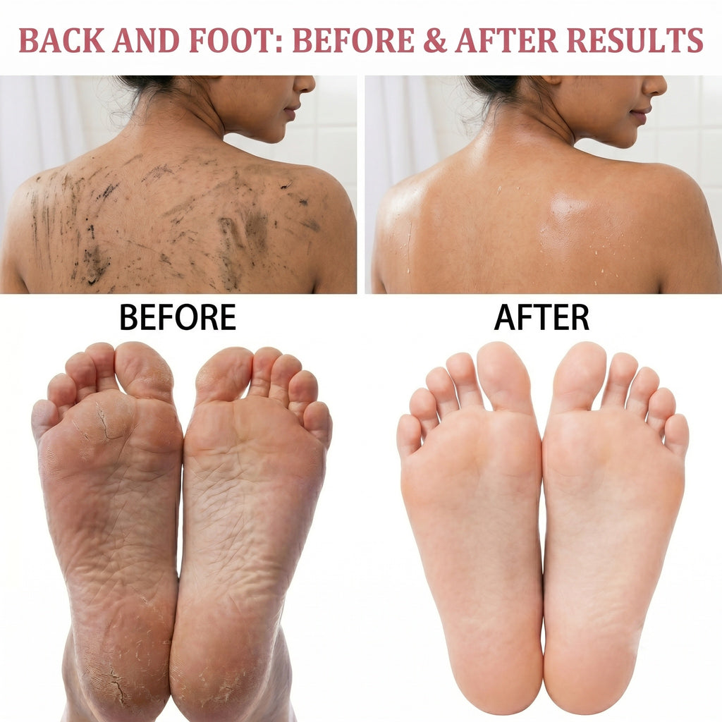 GharNeeds™ Anti-Slip Shower Scrubber & Foot Scrubber Mat