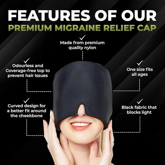 GharNeeds™ 360° Gel Headache & Migraine Relief Therapy Cap