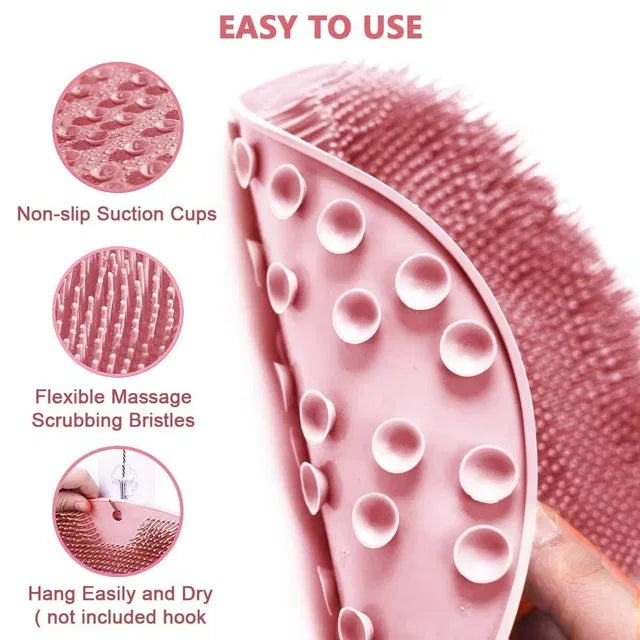GharNeeds™ Anti-Slip Shower Scrubber & Foot Scrubber Mat
