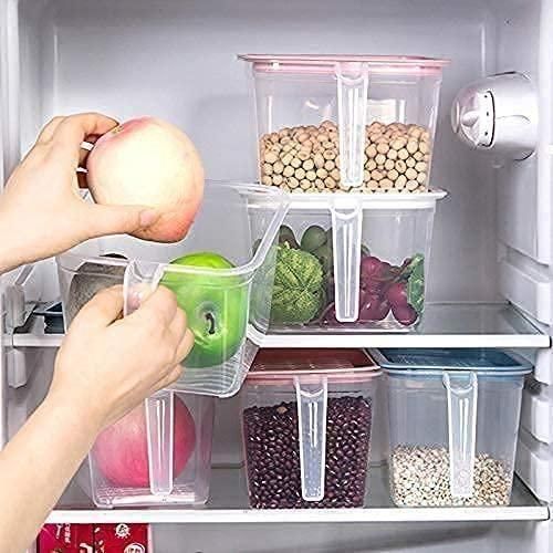 GharNeeds™ Unbreakable Multipurpose Fridge & Pantry Storage Baskets (Pack of 6)