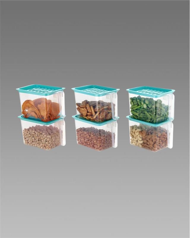 GharNeeds™ Unbreakable Multipurpose Fridge & Pantry Storage Baskets (Pack of 6)