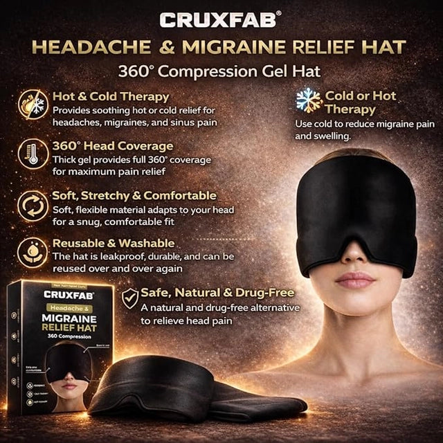 GharNeeds™ 360° Gel Headache & Migraine Relief Therapy Cap