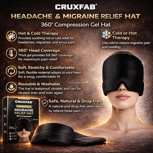 GharNeeds™ 360° Gel Headache & Migraine Relief Therapy Cap