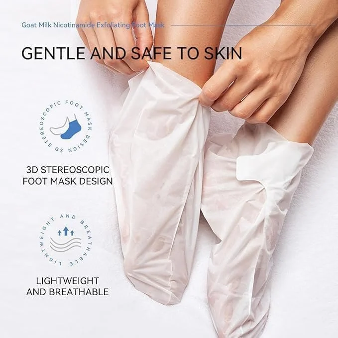 GharNeeds™ Goat Milk Exfoliating & Peeling Foot Mask