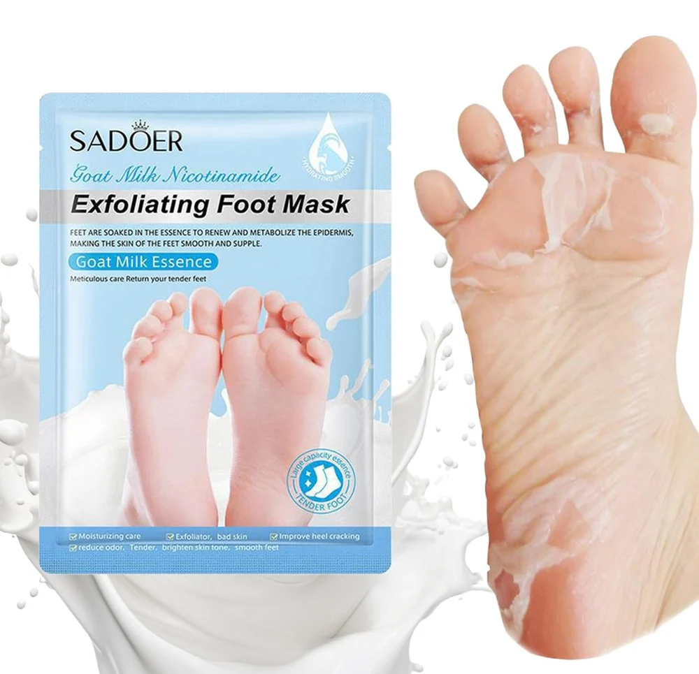 GharNeeds™ Goat Milk Exfoliating & Peeling Foot Mask