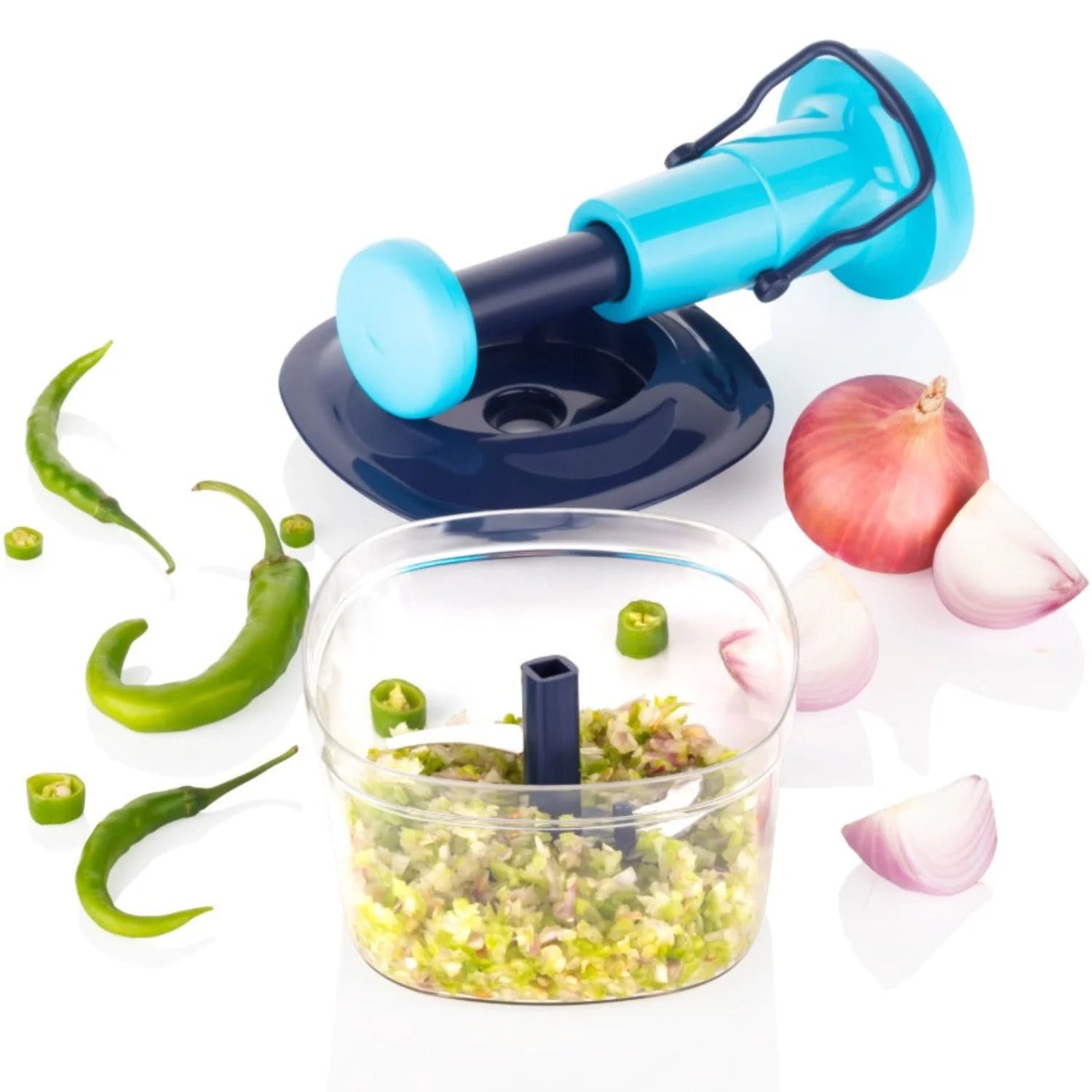 GharNeeds™ Premium Manual Push-Press Vegetable & Fruit Chopper